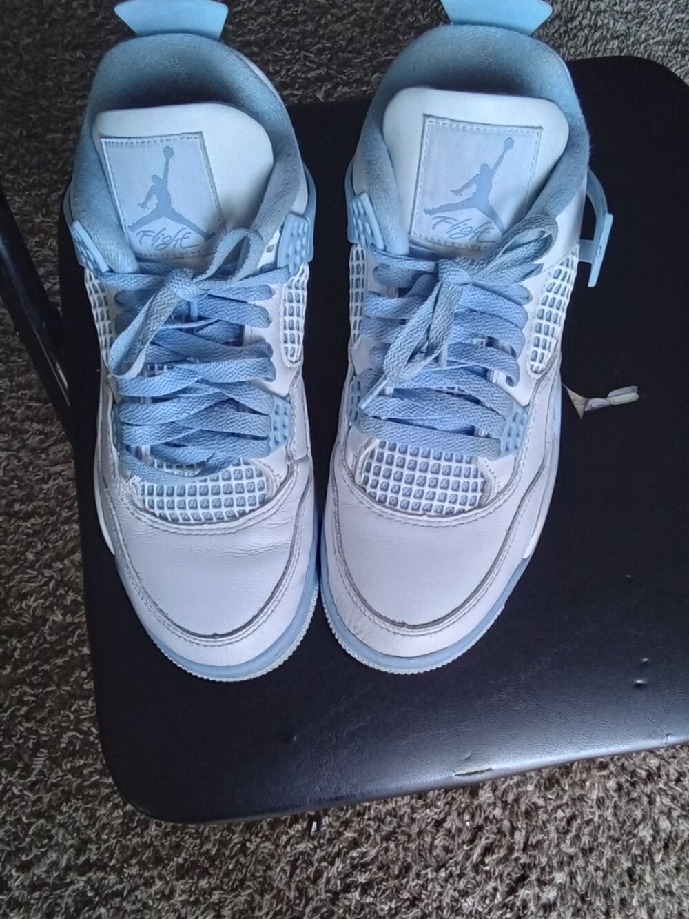Jordan 4 Retro Lifestyle Sneakers Forget Me Not Womens White HV0823
